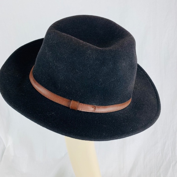 Sima Int USA Brown Fedora XL Wool Feather Felt Excellent Condition - Picture 7 of 12